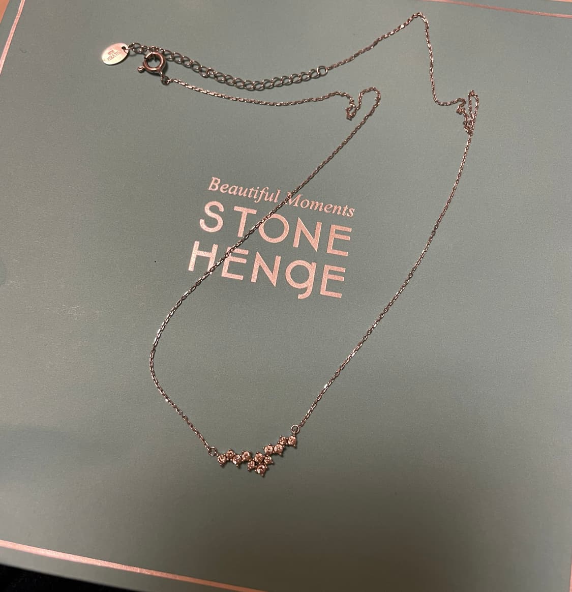 스톤헨지 큐빅 실버925 순은 목걸이 네크리스 눈꽃송이 상품이미지3