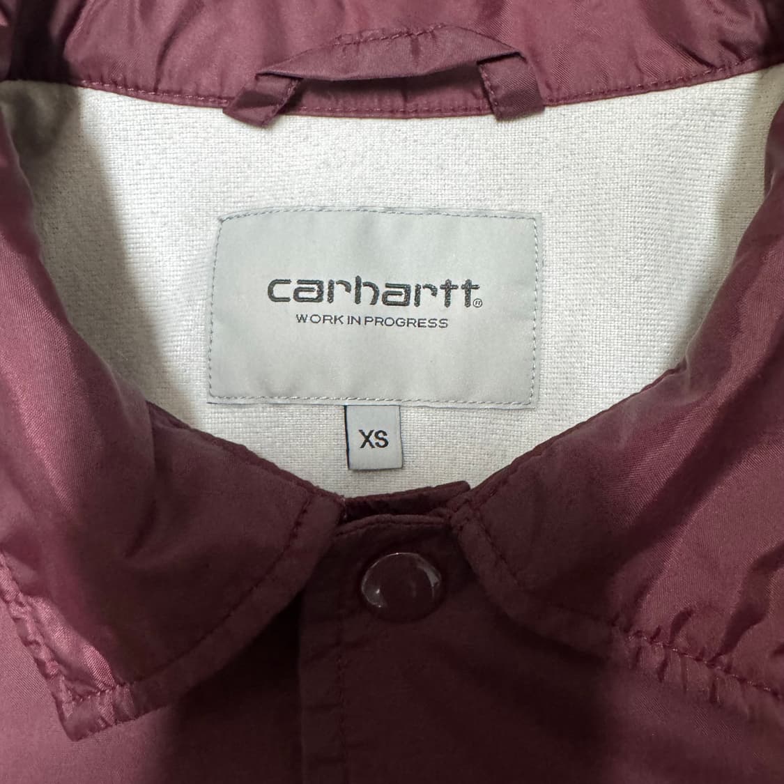 칼하트 WIP 버건디 코치자켓 상품이미지4