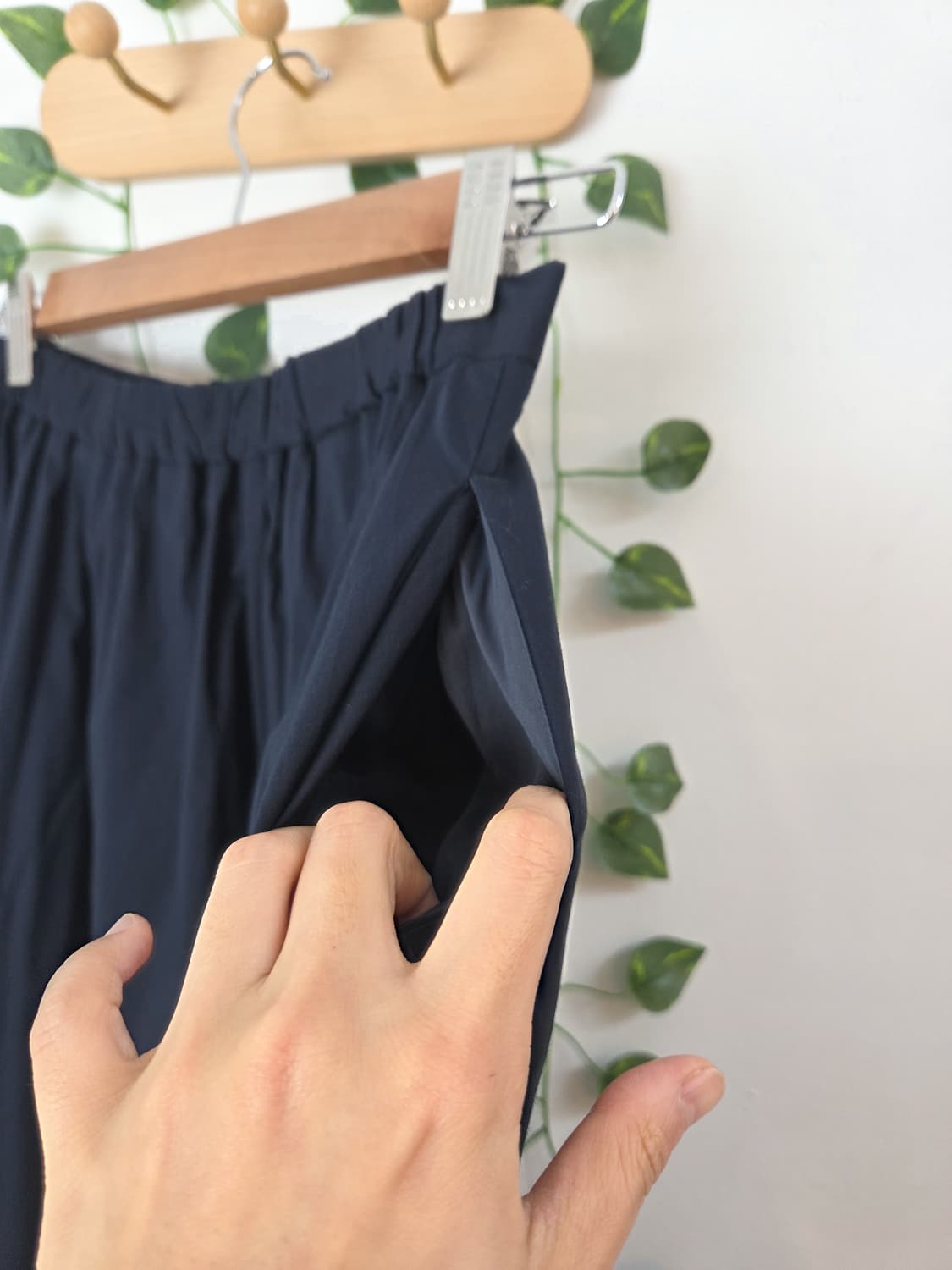 네이비 미디 스커트 상품이미지7