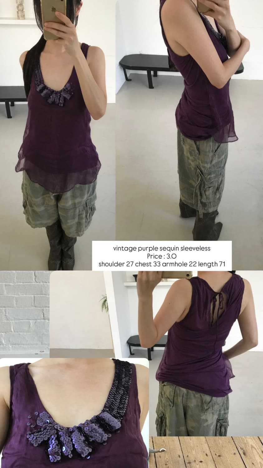 vintage purple sleeveless 상품이미지10