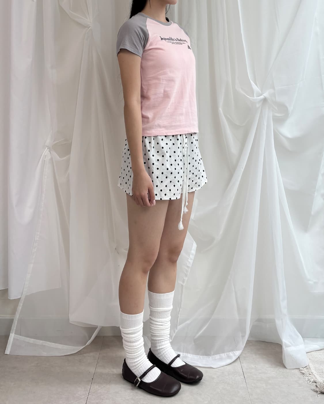 Adidas pink grey raglan t-shitt 상품이미지7
