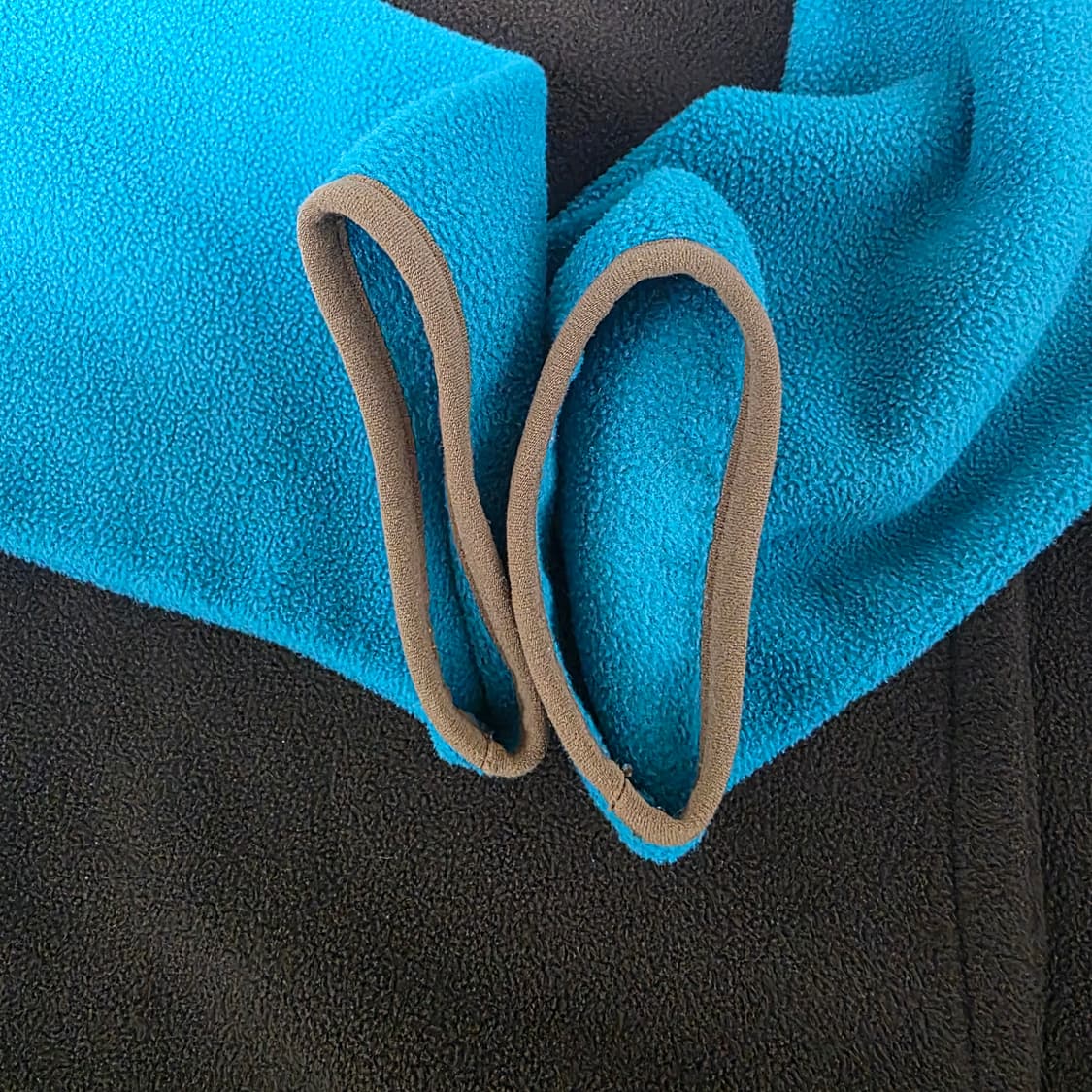 [M/M] 빈티지 파타고니아 신칠라 플리스 스냅 풀오버 후드 블루/브라운 상품이미지3