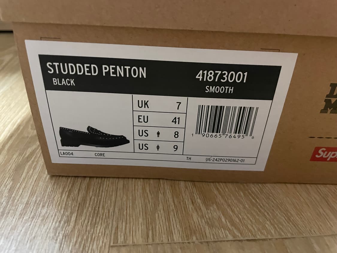 슈프림 x 닥터마틴 펜톤 스터드 로퍼 UK7 US8 상품이미지8