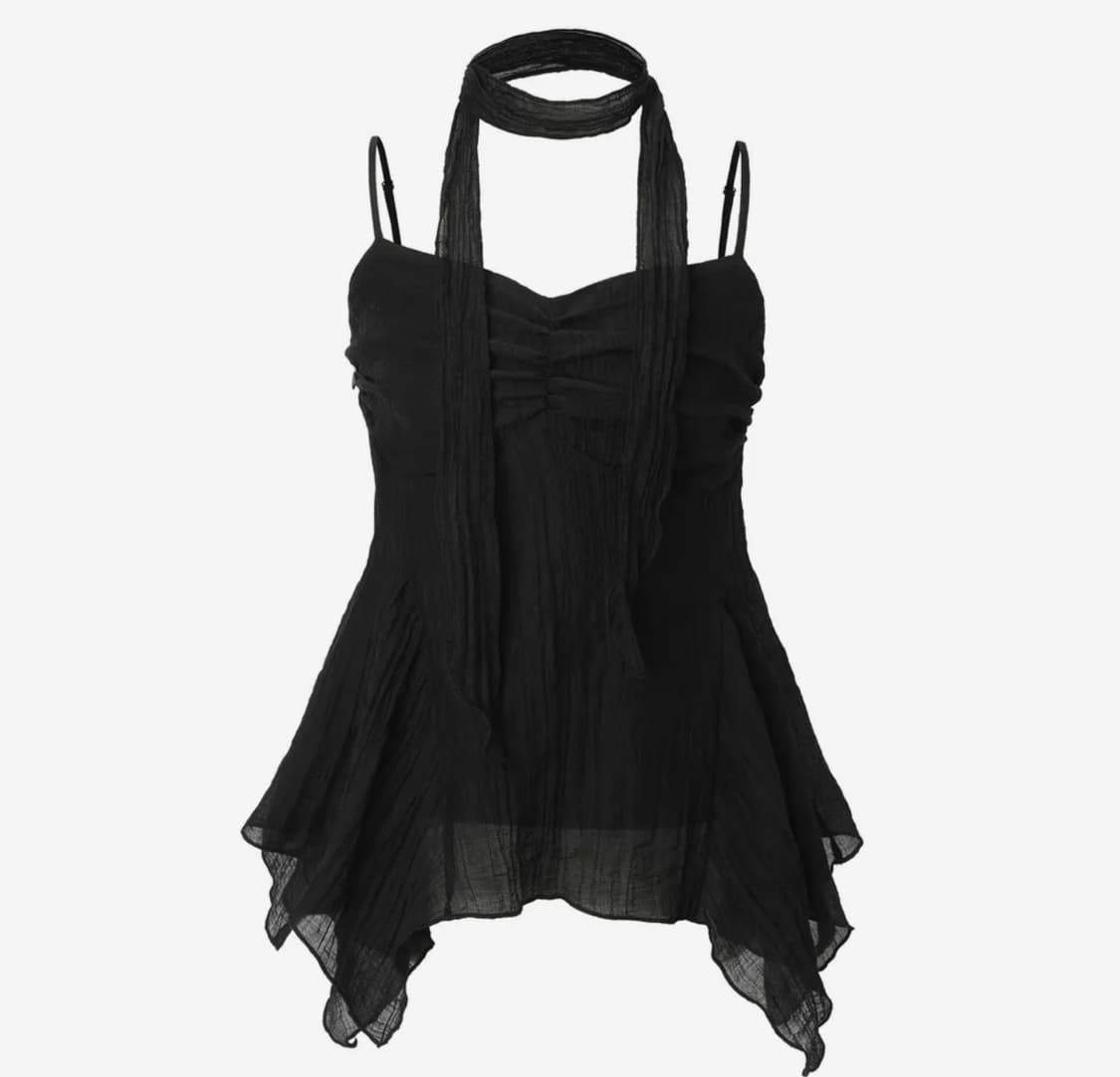 카키포인트 에스닉 스카프 탑 상품이미지1