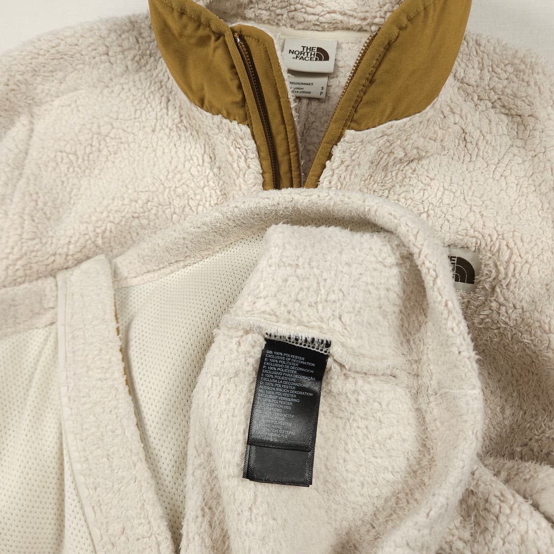 S(90) 노스페이스 플리스 점퍼 아이보리 상품이미지6