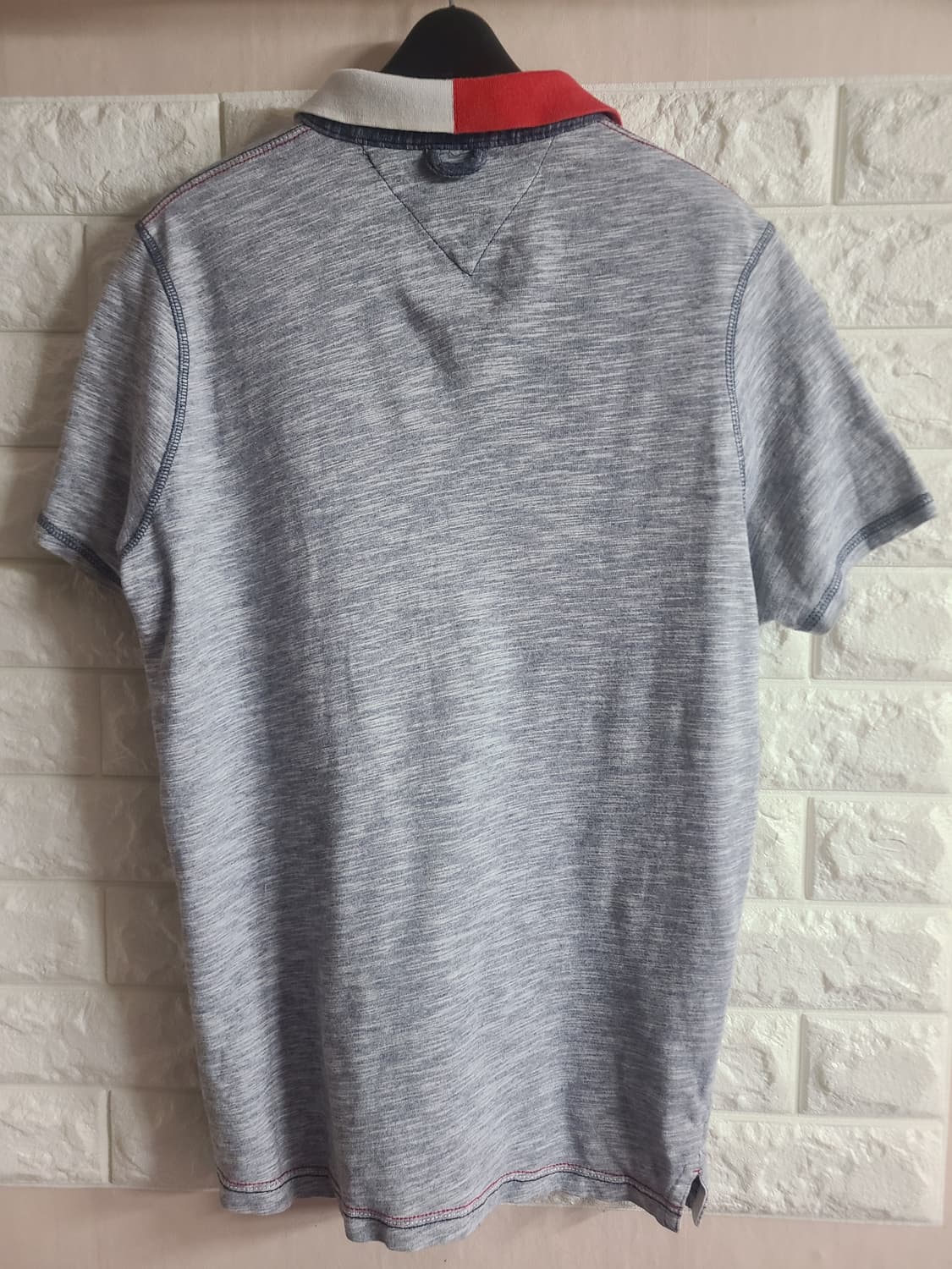 타미힐피거 카라 반팔티 그레이 M 상품이미지5