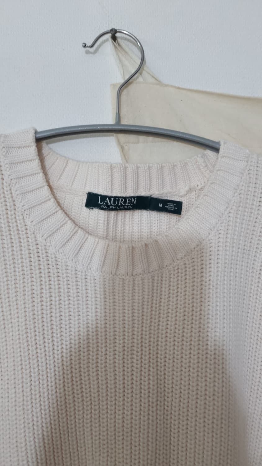 LAUREN 아일렛 코튼 스웨터 M 상품이미지3