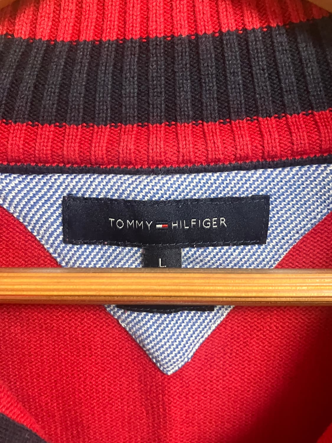 타미힐피거 니트 반집업 상품이미지3