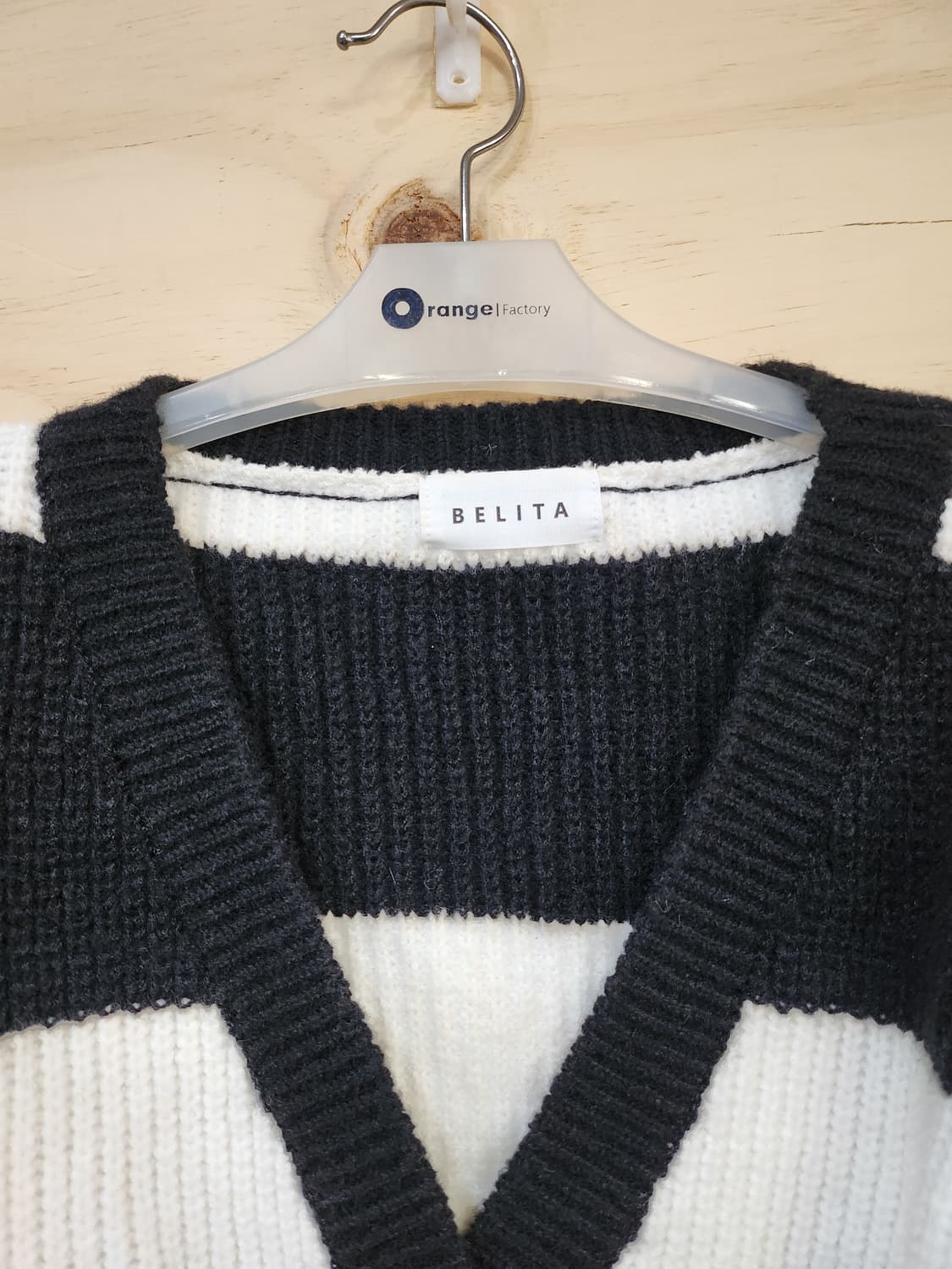 638) BELITA 스트라이프 크롭 가디건 상품이미지4