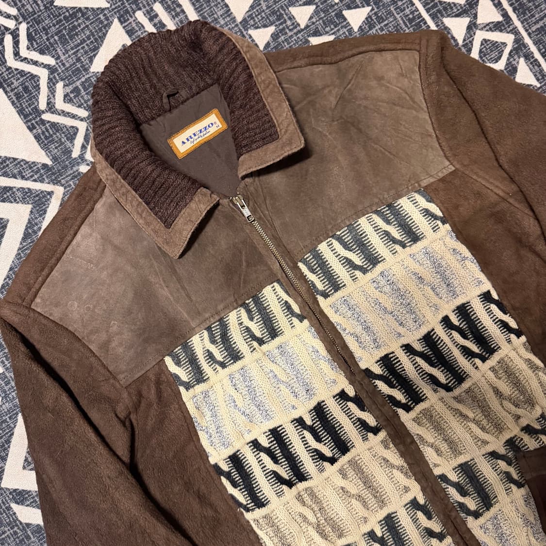 빈티지 레더 디테일 자켓 상품이미지2