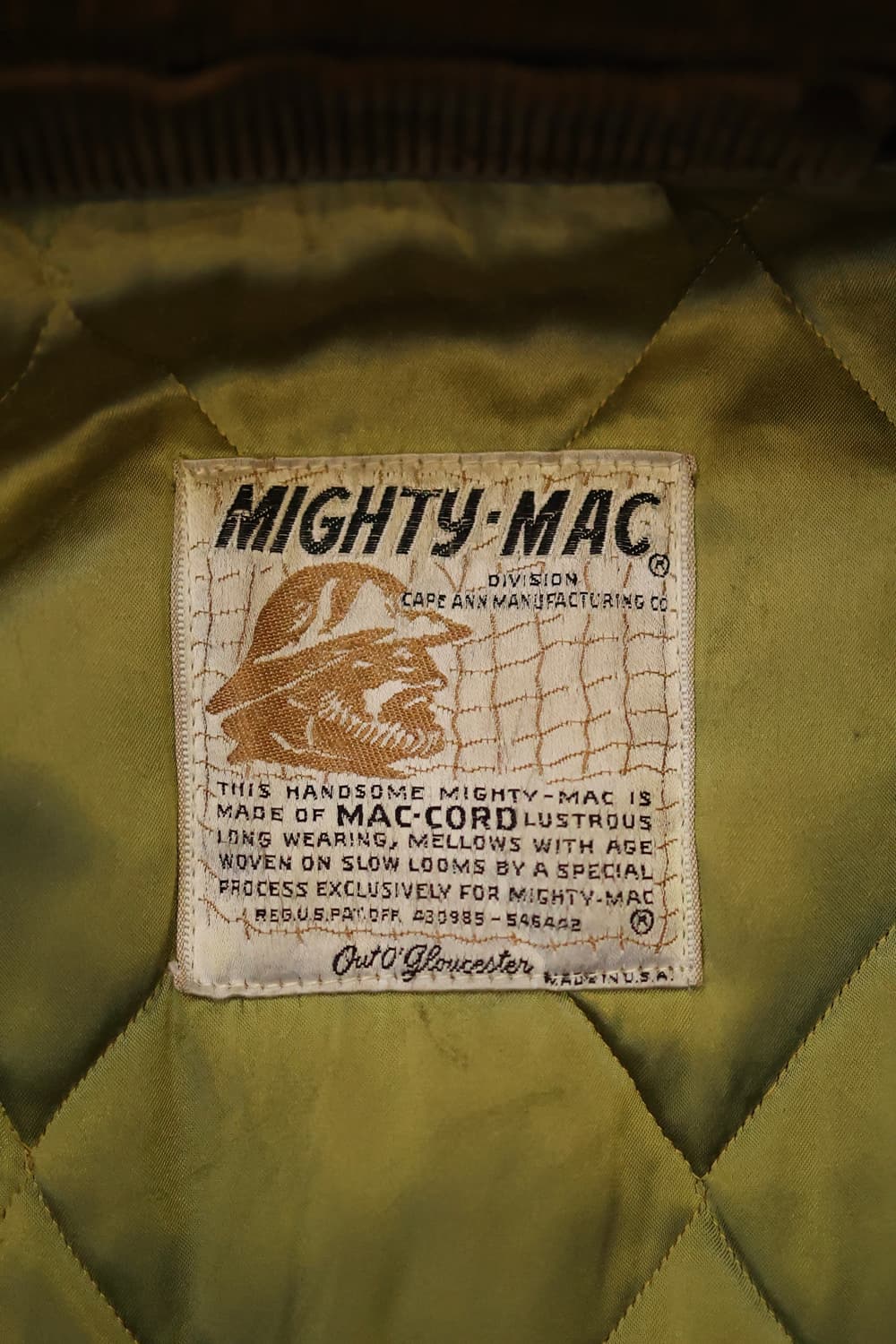 70s Mighty-Mac Mac-Cord 코듀 로이 코트 USA 상품이미지9