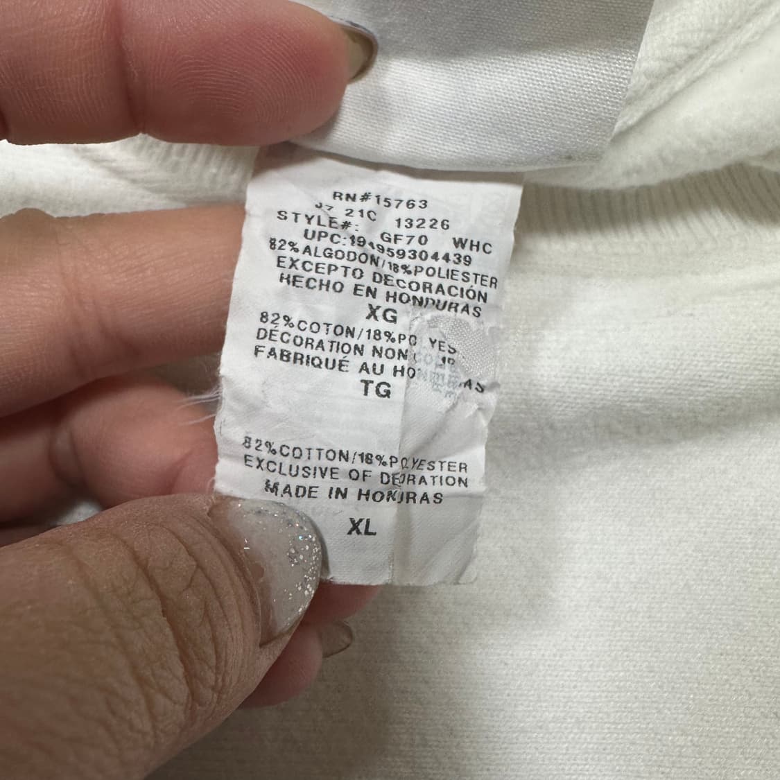 ✨ (바배) 챔피온 리버스위브 화이트 기모 맨투맨  상품이미지4