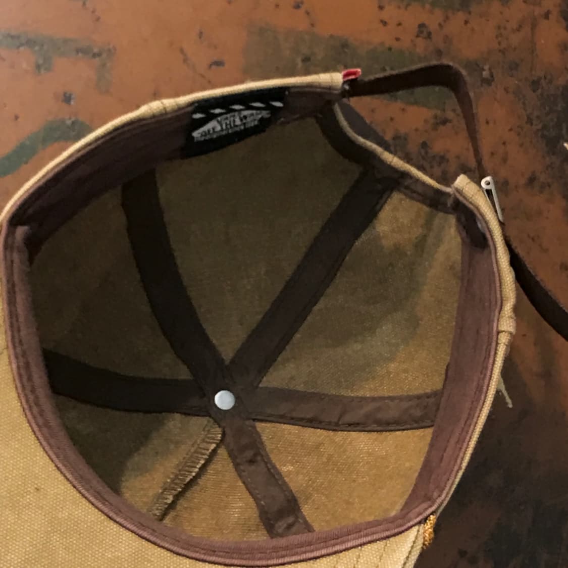 Vans 반스 베이지 캔버스 스냅백 모자 남녀공용 상품이미지4