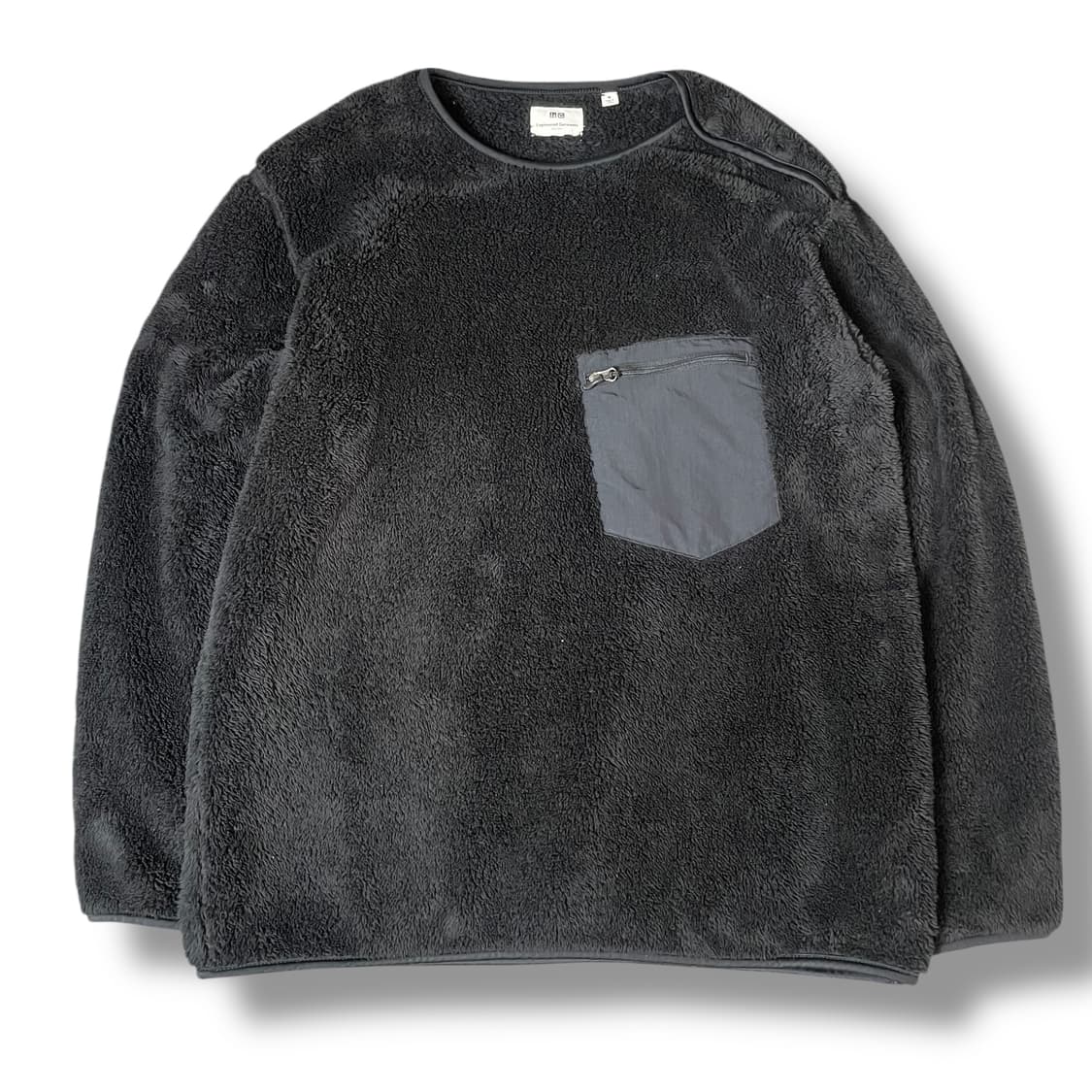 유니클로X엔지니어드가먼츠 폴라폴리스 블랙 맨투맨 M 상품이미지1