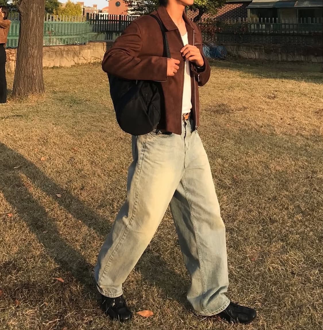 도프제이슨 스웨이드 싱글자켓 모카 상품이미지1