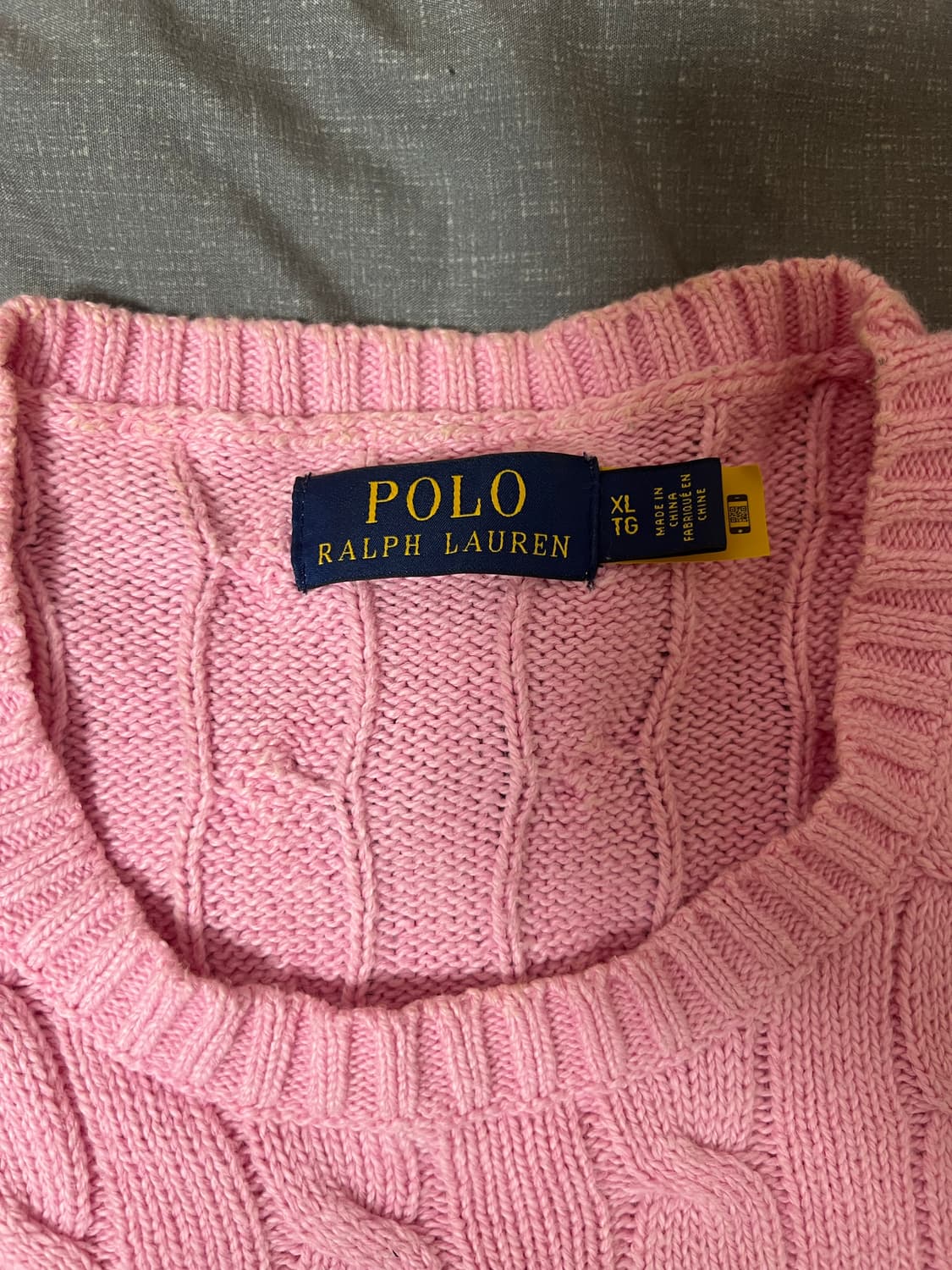 폴로 코튼 케이블니트 xl 상품이미지2