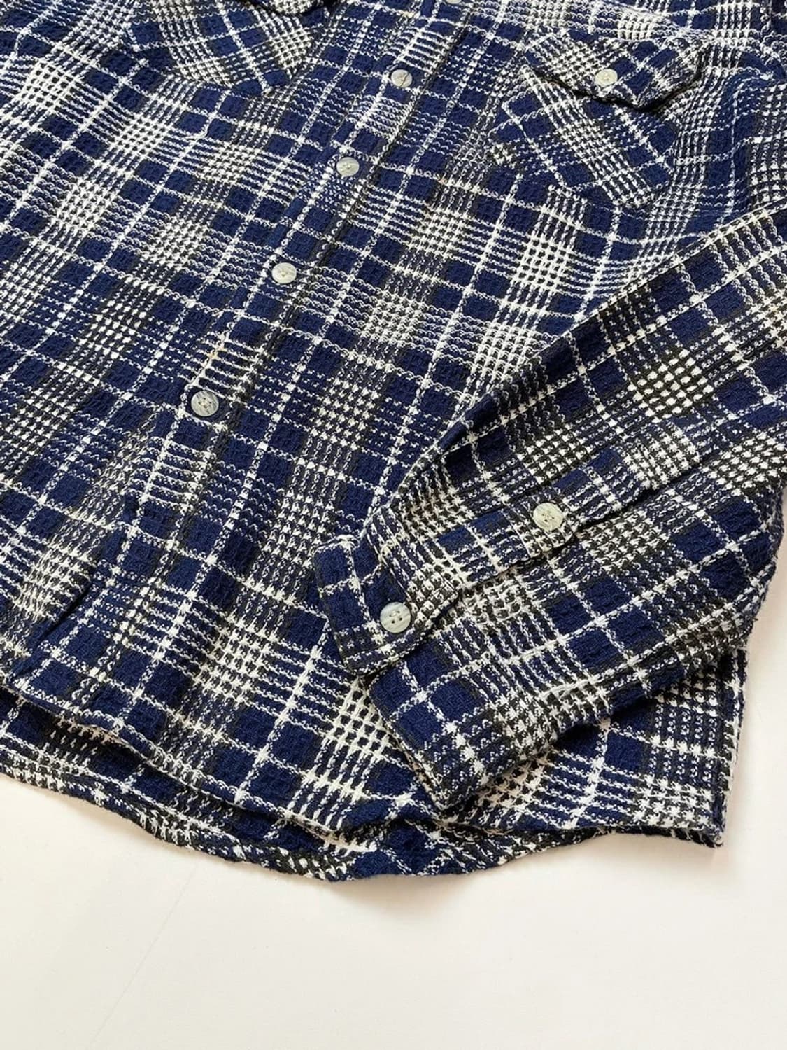 H RANCH MARKET 00s 재팬 트위드 셔츠 PN5307 상품이미지6