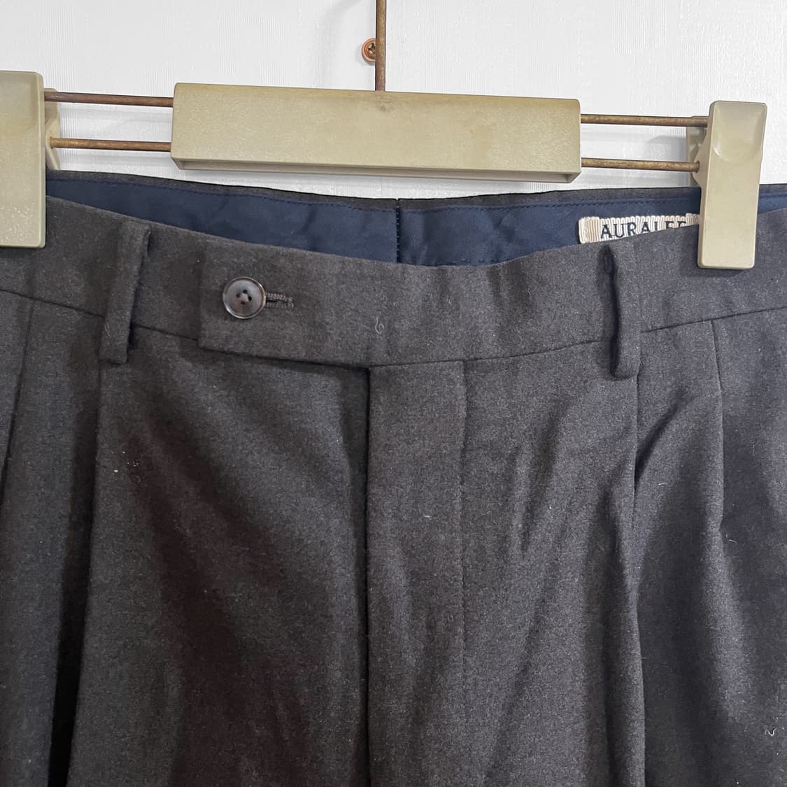 [3] Auralee 오라리 울 풀링 플란넬 슬랙스 상품이미지3