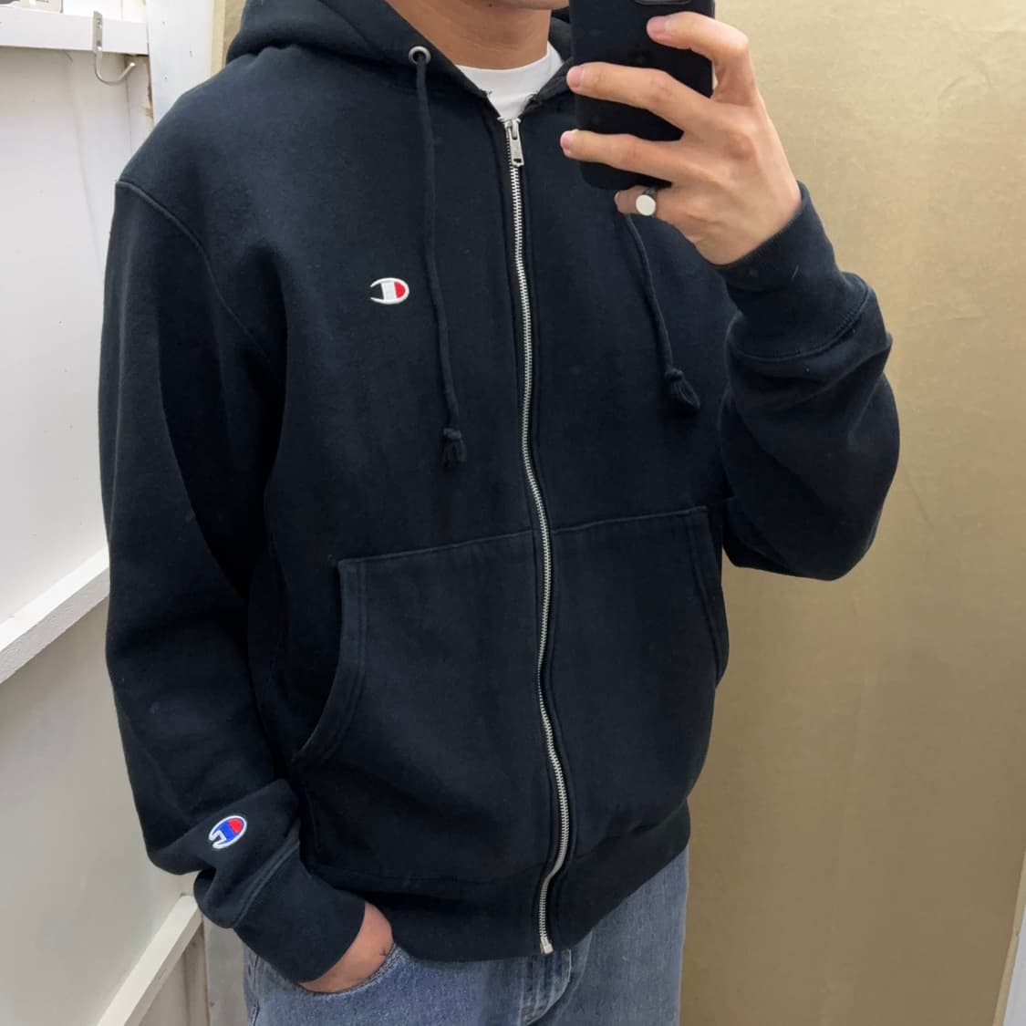 챔피온 리버스위브 후드 집업 상품이미지5