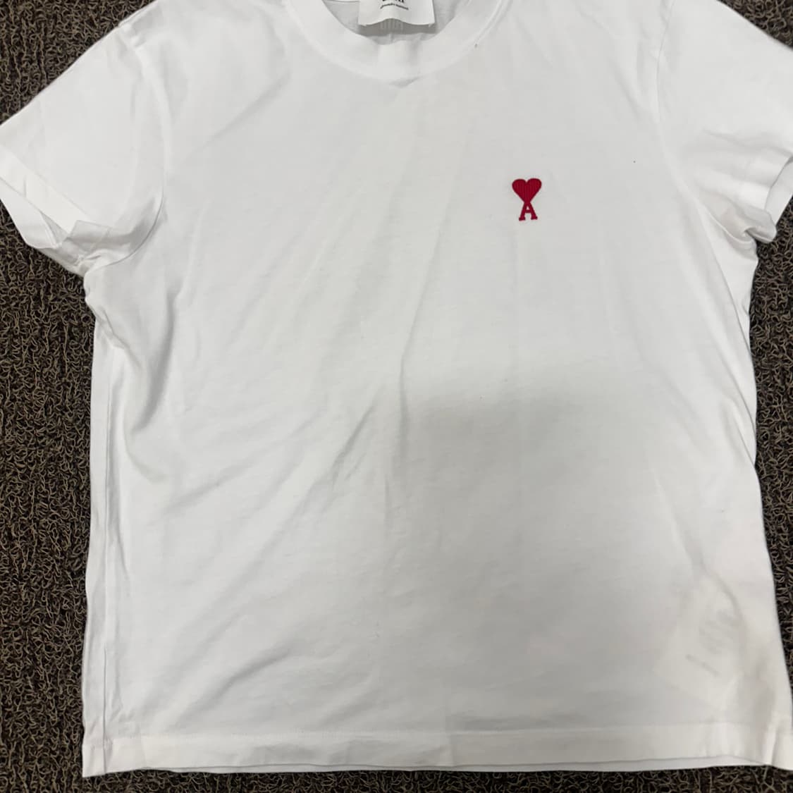 AMI 아미 여성 스몰로고 반팔티셔츠 화이트 상품이미지4