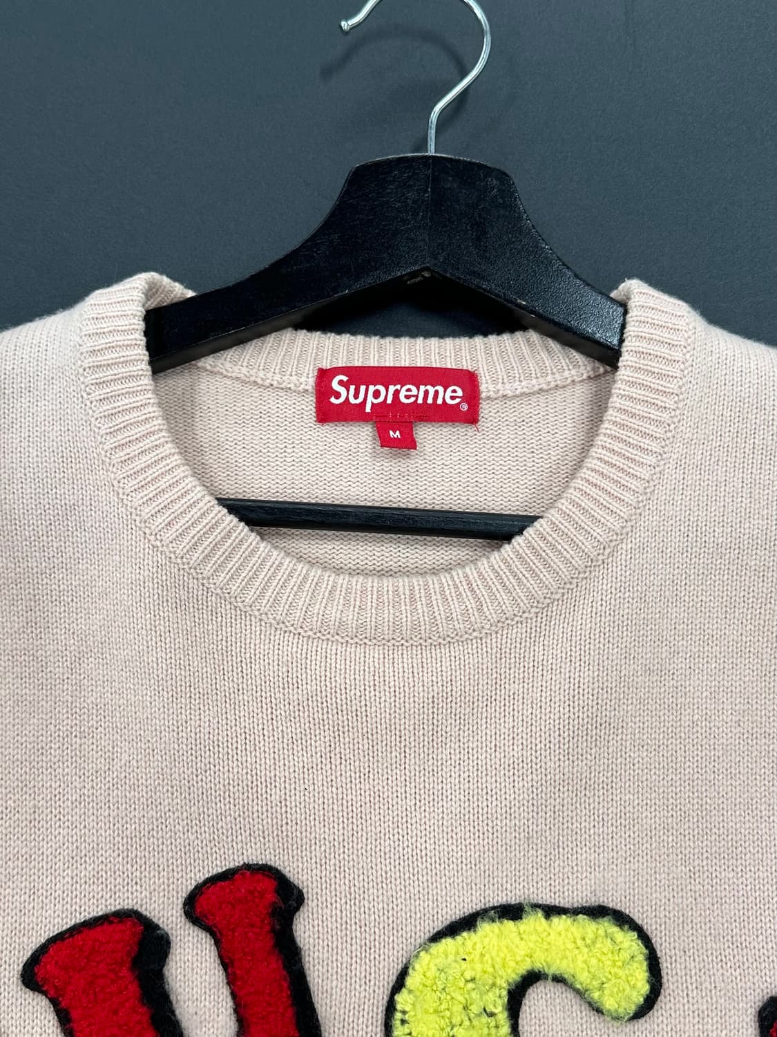 슈프림 x Jamie Reid 퍽 올 스웨터 더스티핑크 상품이미지6