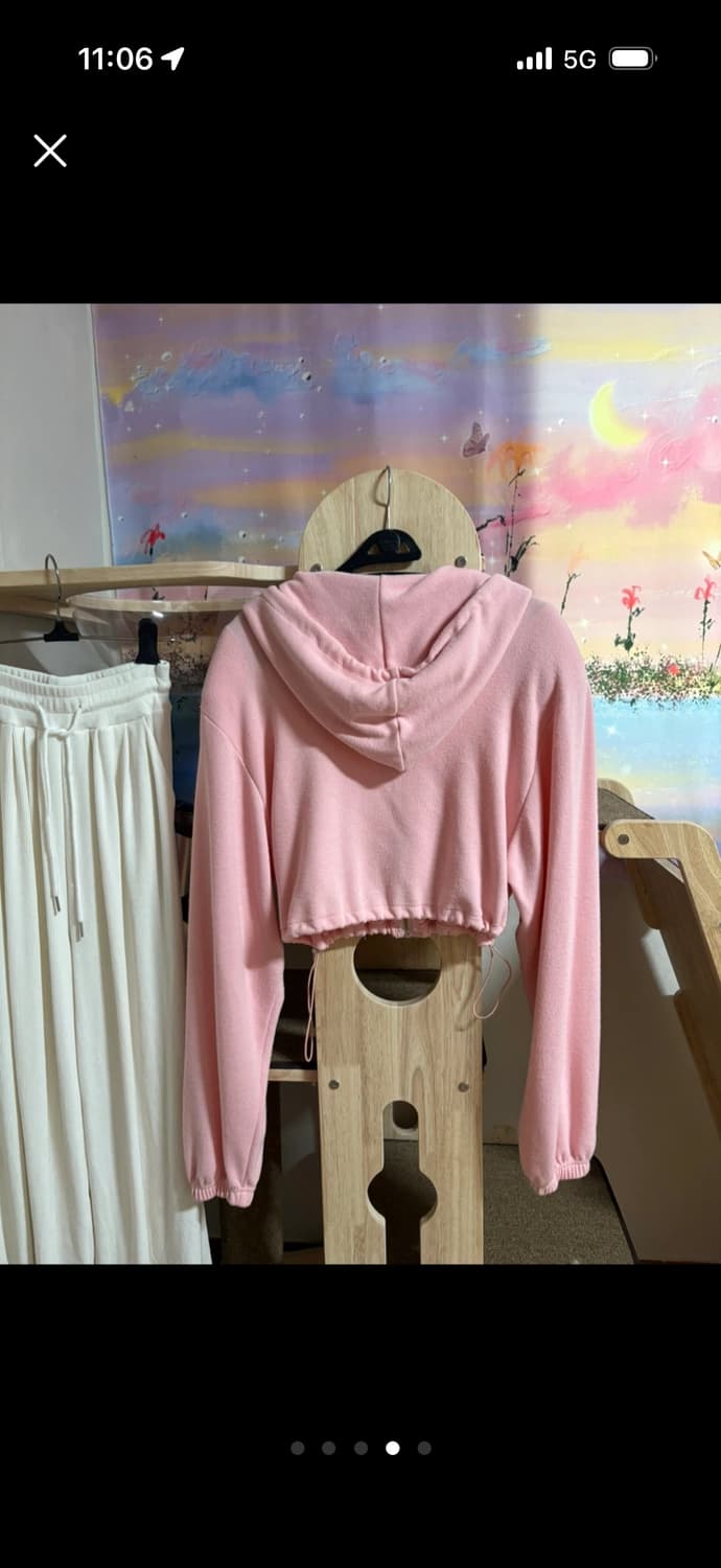 딸기우유 어깨패드 후드집업자켓 상품이미지4