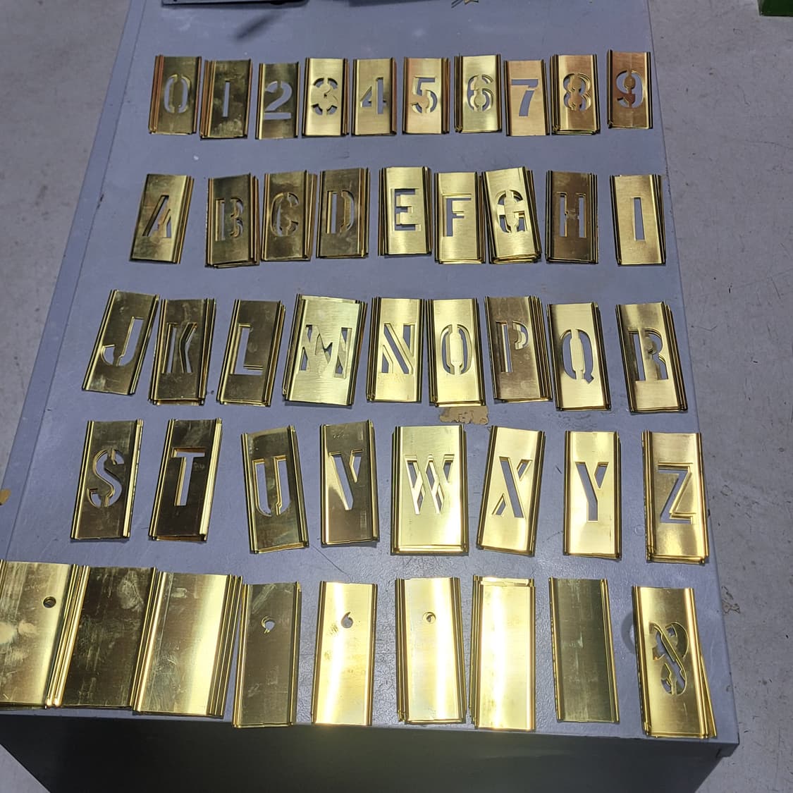 미 황동 스텐실 상품이미지1