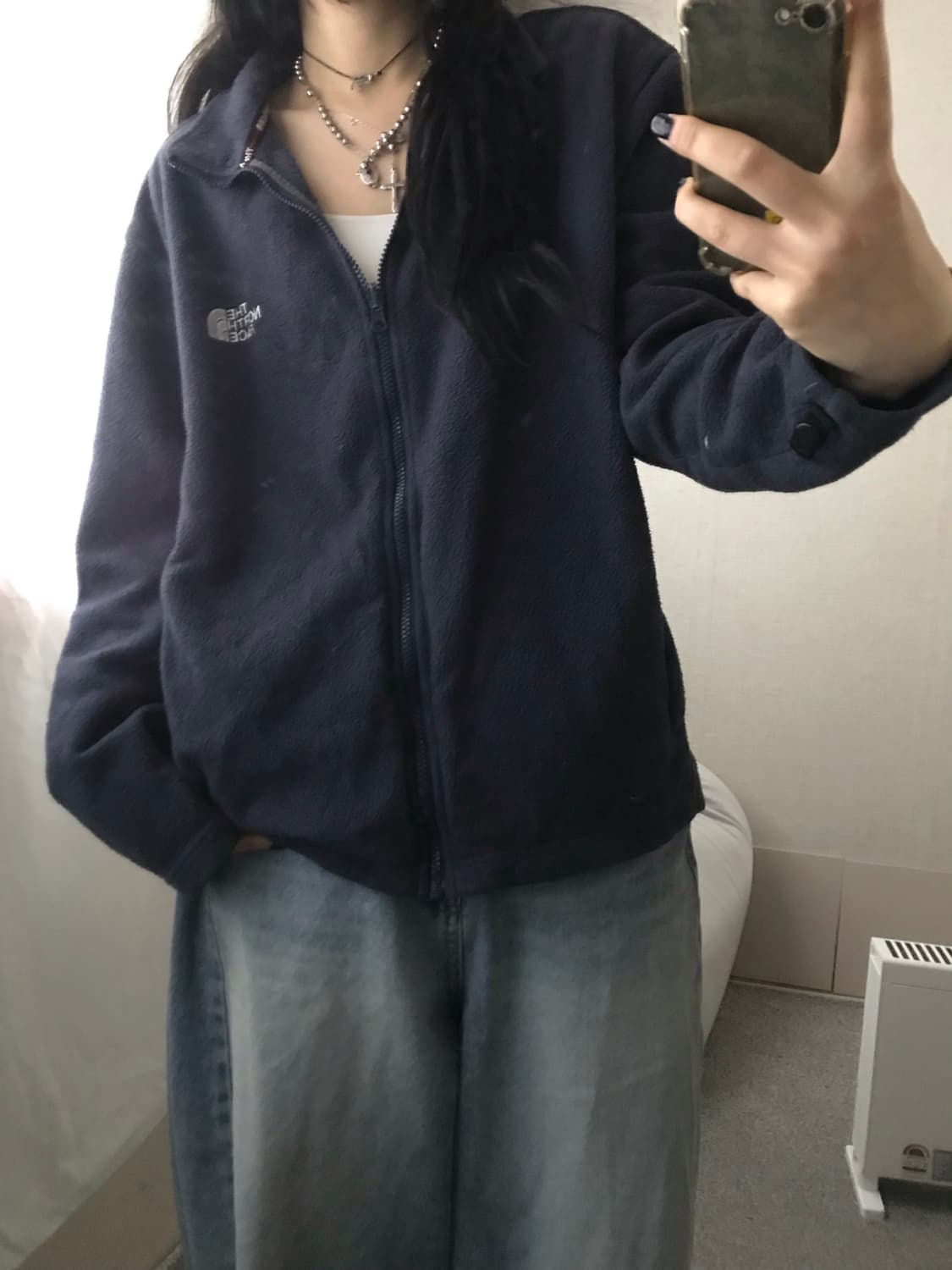 노페 네이비 후리스 상품이미지7