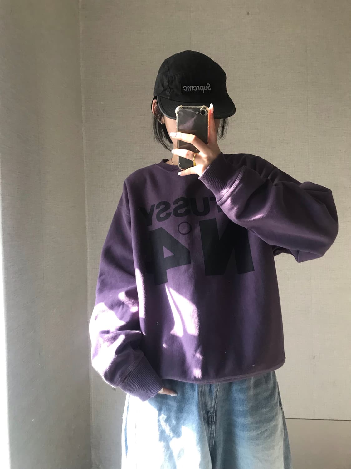 스투시 빅로고 맨투맨 상품이미지2