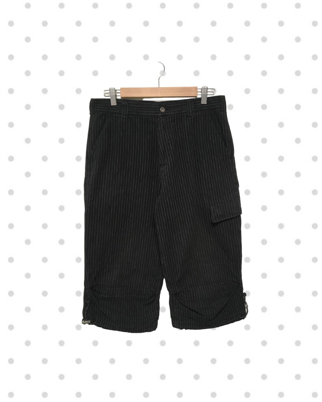 vintage pinstripe cargo pants black 상품이미지1