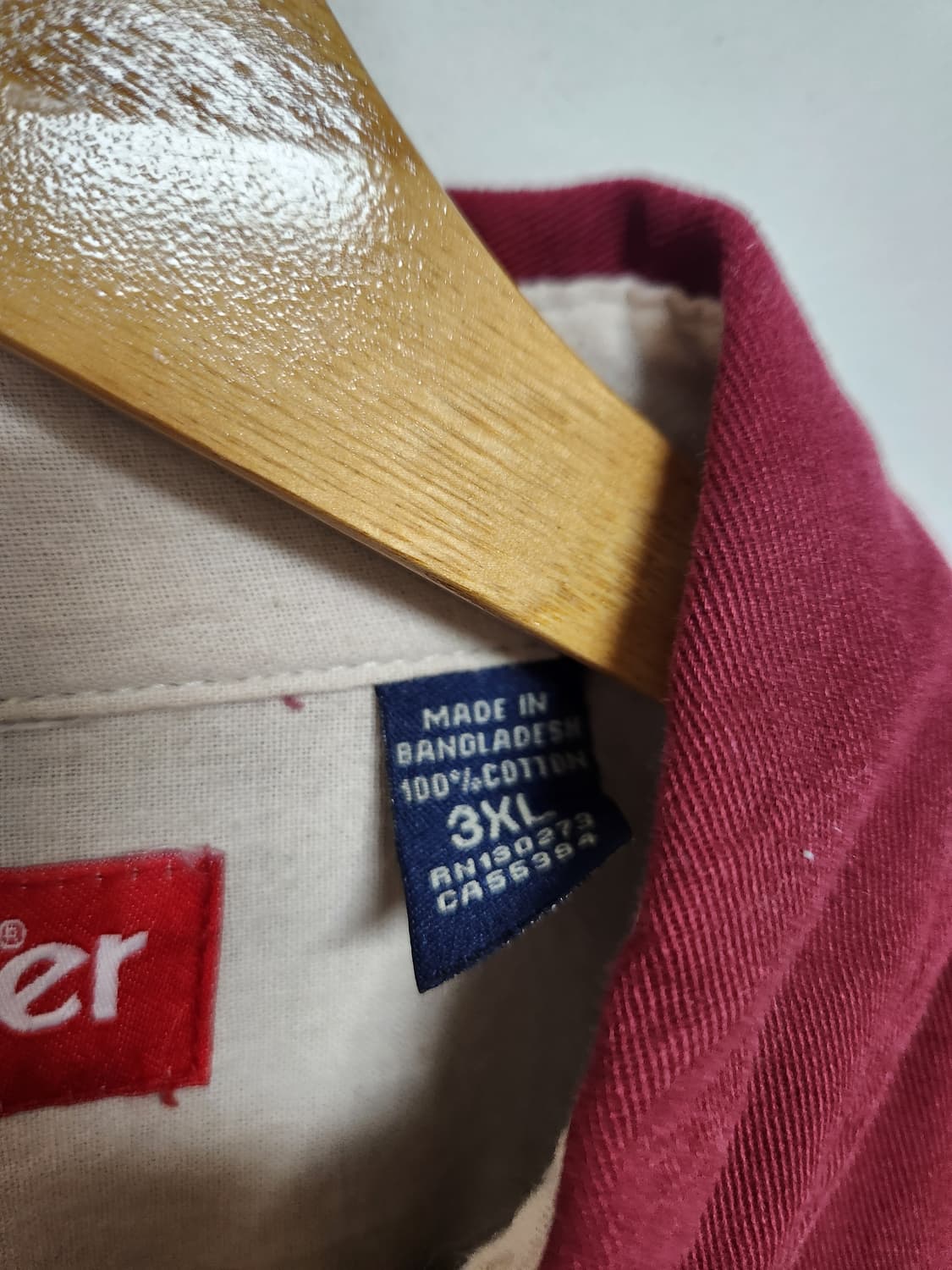 랭글러Wrangler 코튼 워크 셔츠 2XL - S88 상품이미지5