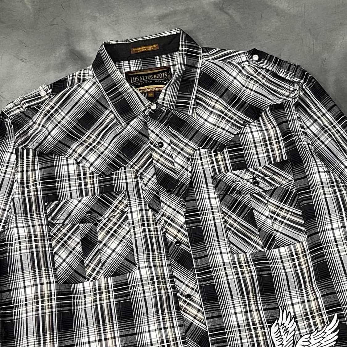  Los Altos Boots 체크 웨스턴 셔츠 y15003 상품이미지3