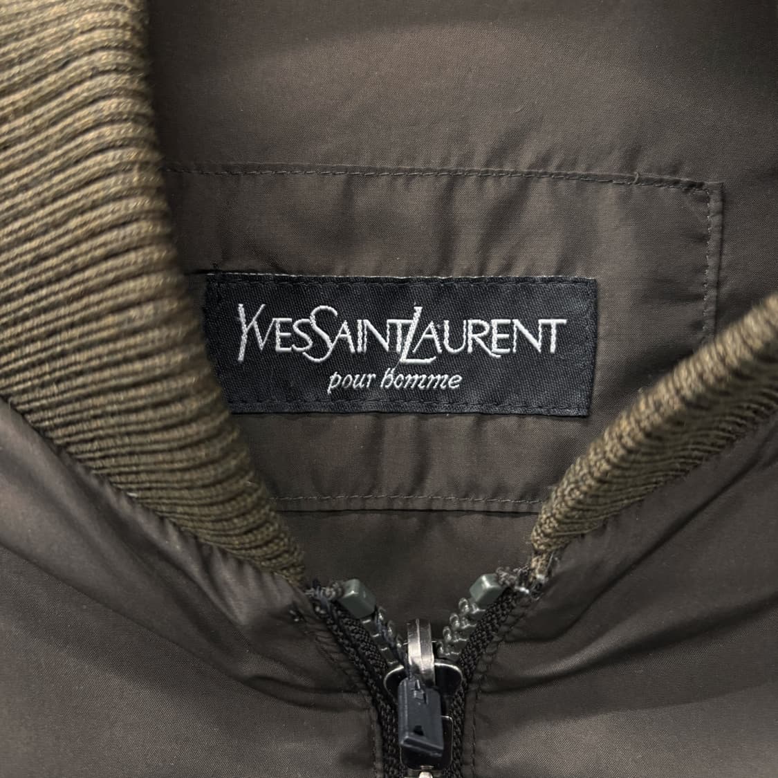 90s YSL 입생로랑 한국생산 빈티지핏 웰메이드 패딩 봄버자켓 N339 상품이미지7