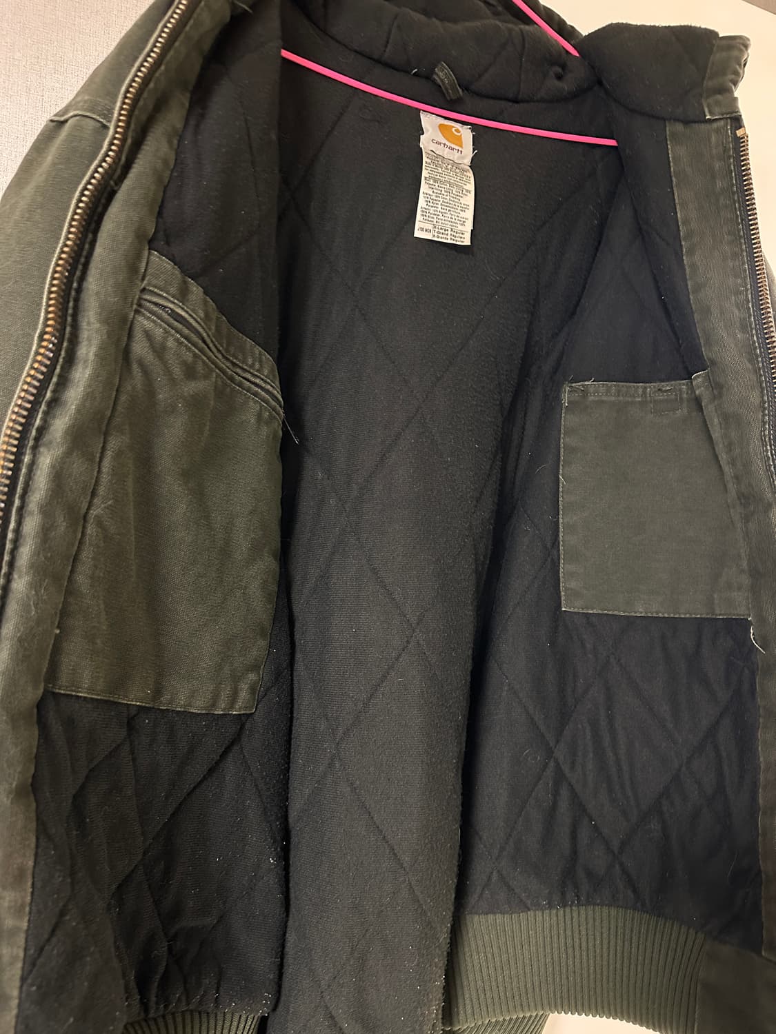 칼하트 액티브자켓 j130 moss xl 상품이미지5