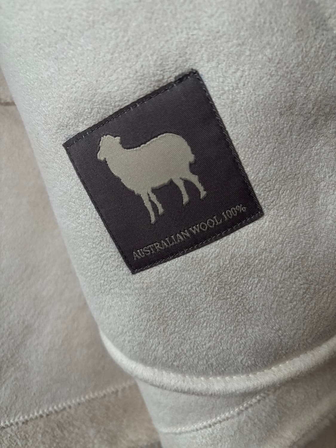 양모 100% 무스탕 미디 자켓 상품이미지4