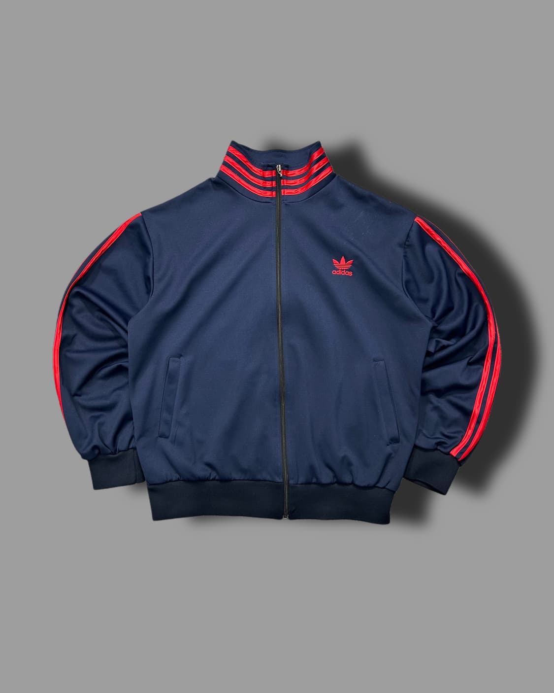 아디다스 빅로고 네이비 레드 트랙탑 져지 상품이미지4