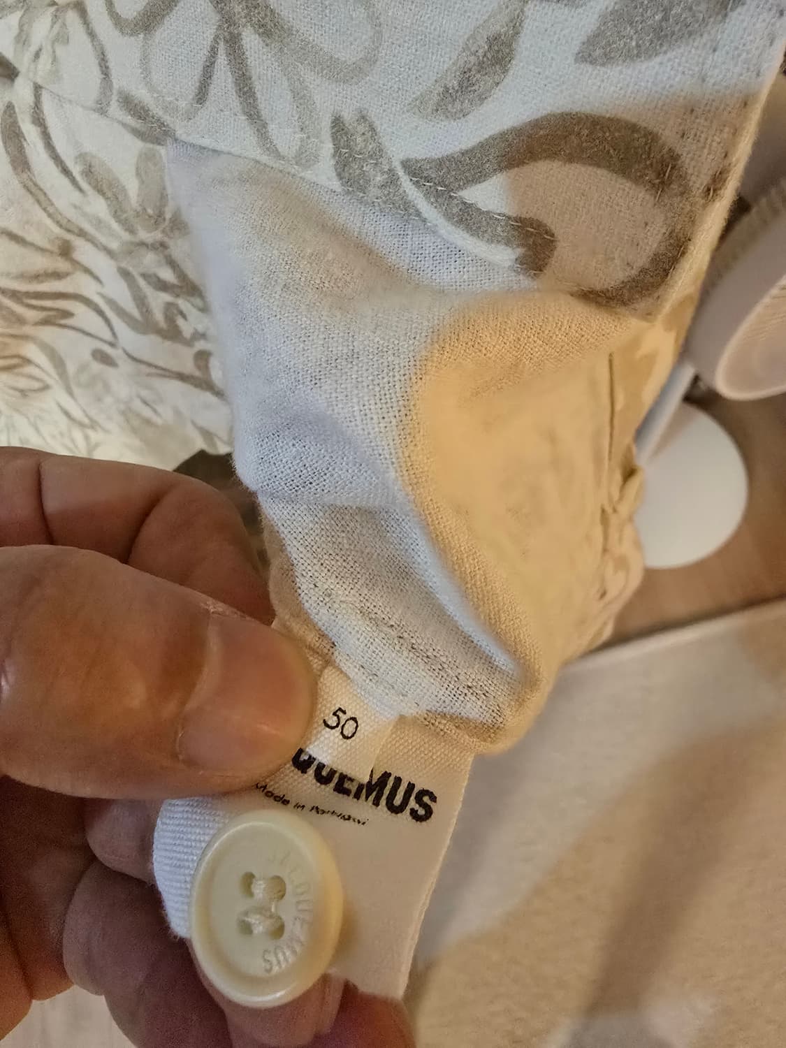 자크뮈스 마,면 혼방 셔츠 50사이즈 상품이미지4