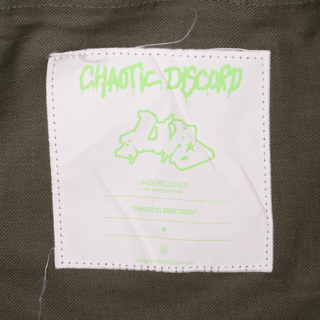 01SS 언더커버 Chaotic Discord 타이거 카모 도킹 카고팬츠 상품이미지7