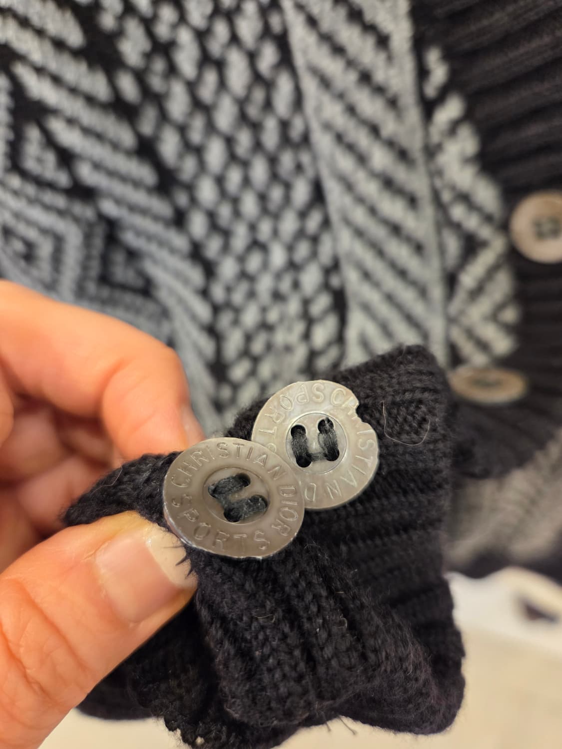 크리스찬디올 무슈 스포츠 울 니트 가디건 상품이미지9