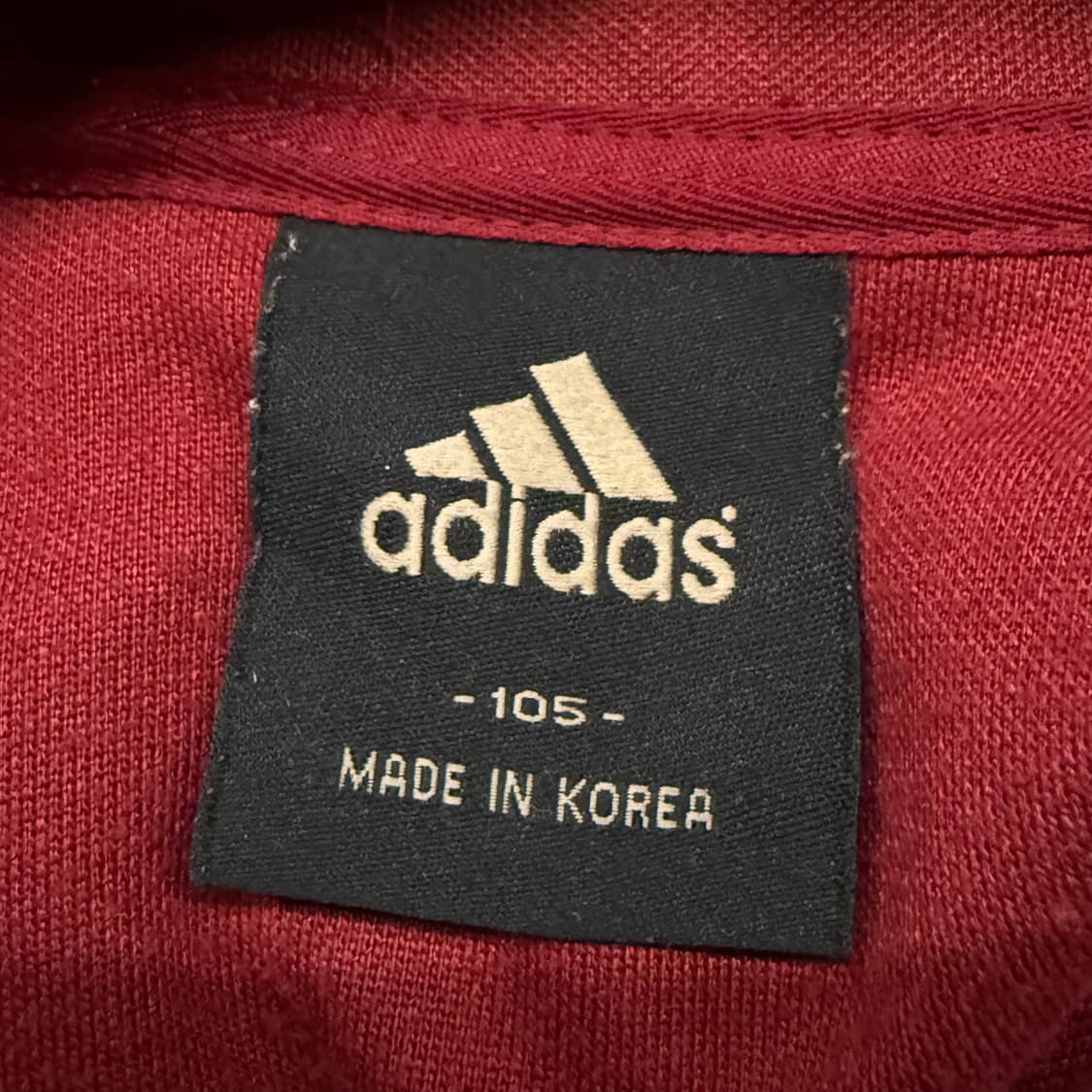 [정품/105] 아디다스 삼선 트랙탑 버건디 져지 b14 상품이미지5