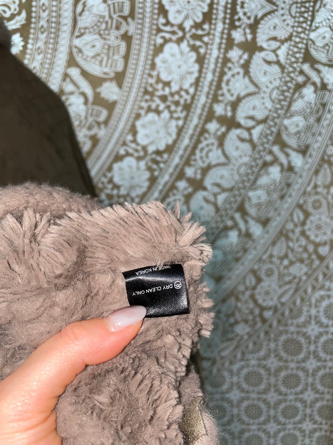 빈티지 여성 스웨이드 카키 무스탕 자켓  상품이미지7