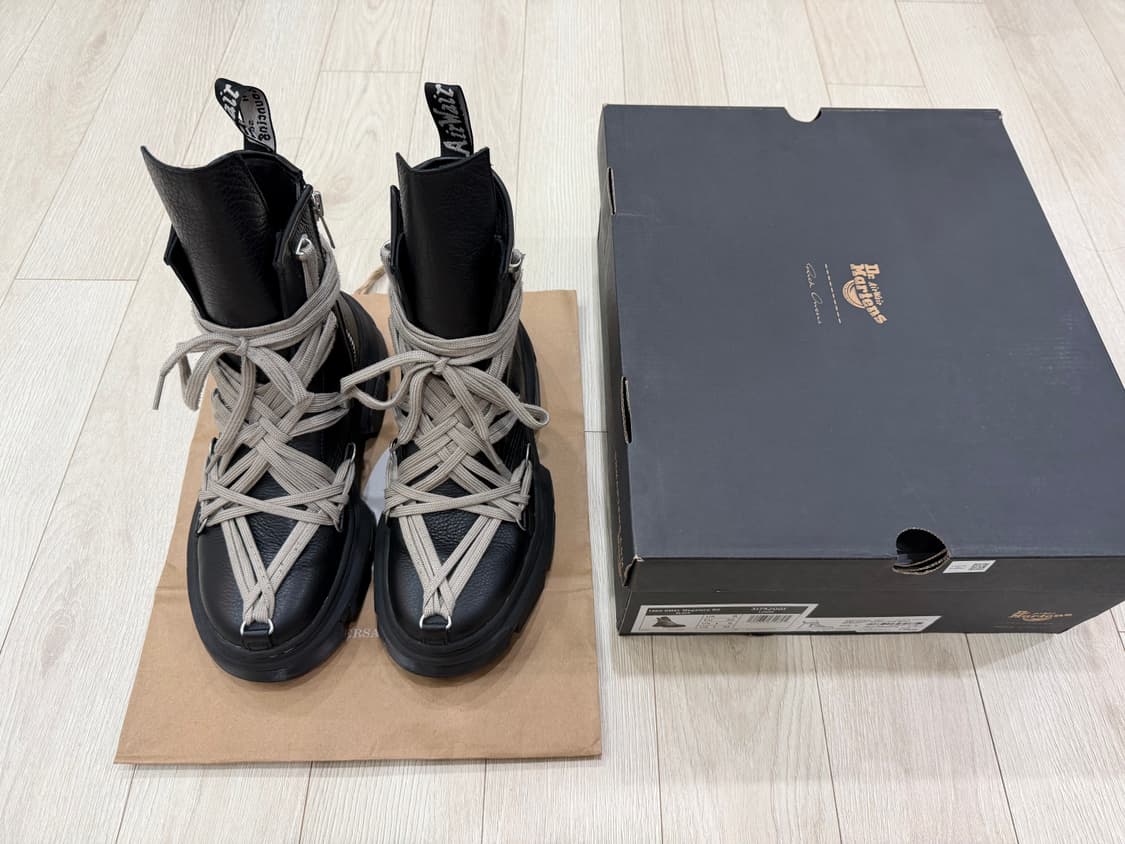 Uk8)닥터마틴 릭오웬스 1460 DMXL 메가레이스 팝니다. 상품이미지2