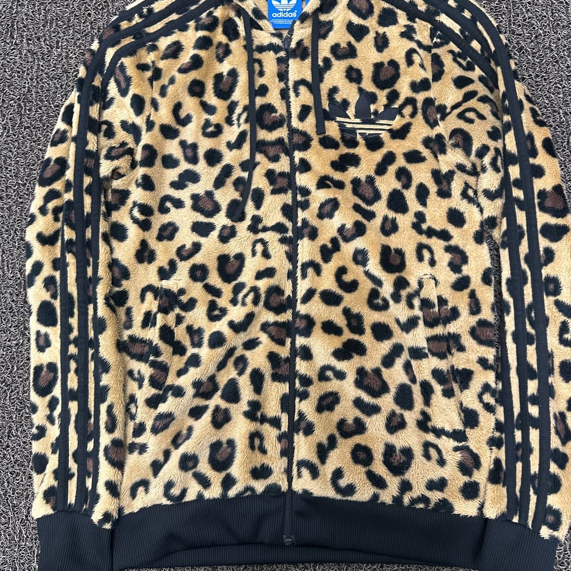 아디다스 파이어버드 레오파드 호피 후드 집업 85(XS) 상품이미지4