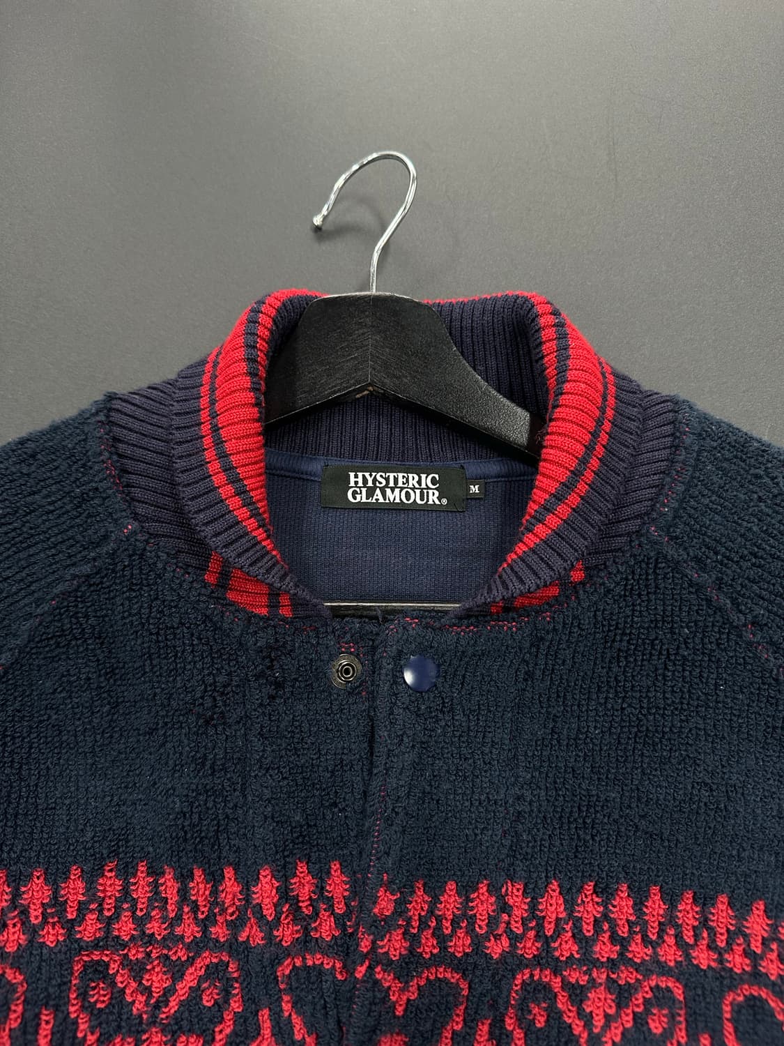 히스테릭글래머 히스걸 하트노르딕 헤비테리 바시티자켓 상품이미지8