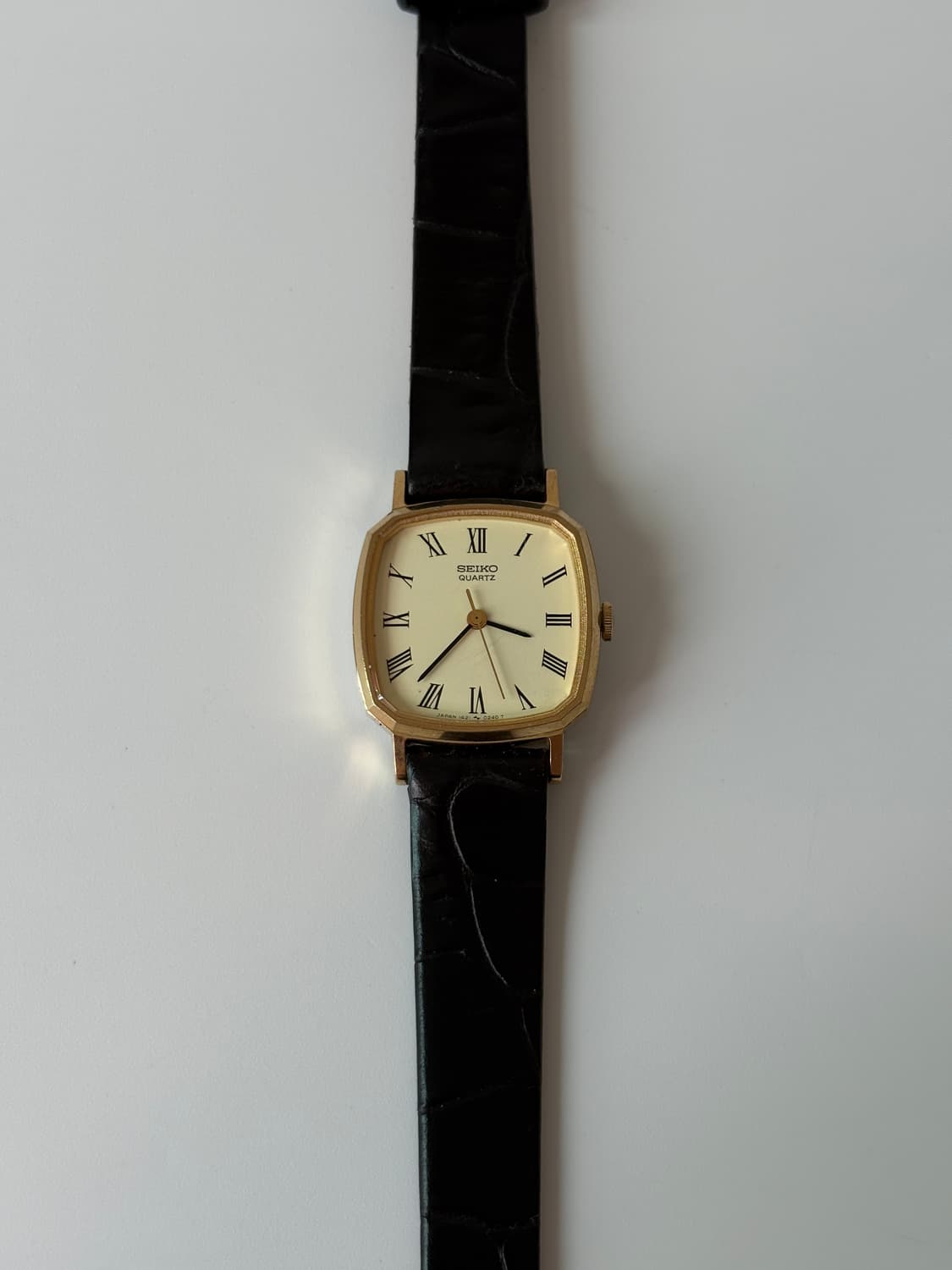 1980s Roman Gold Square Ladies Quartz 상품이미지2