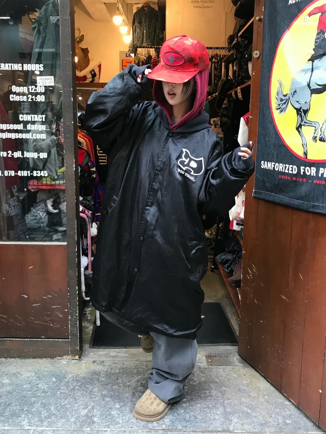 Dog Town Embroidery Patch Satin Long Jk 상품이미지4