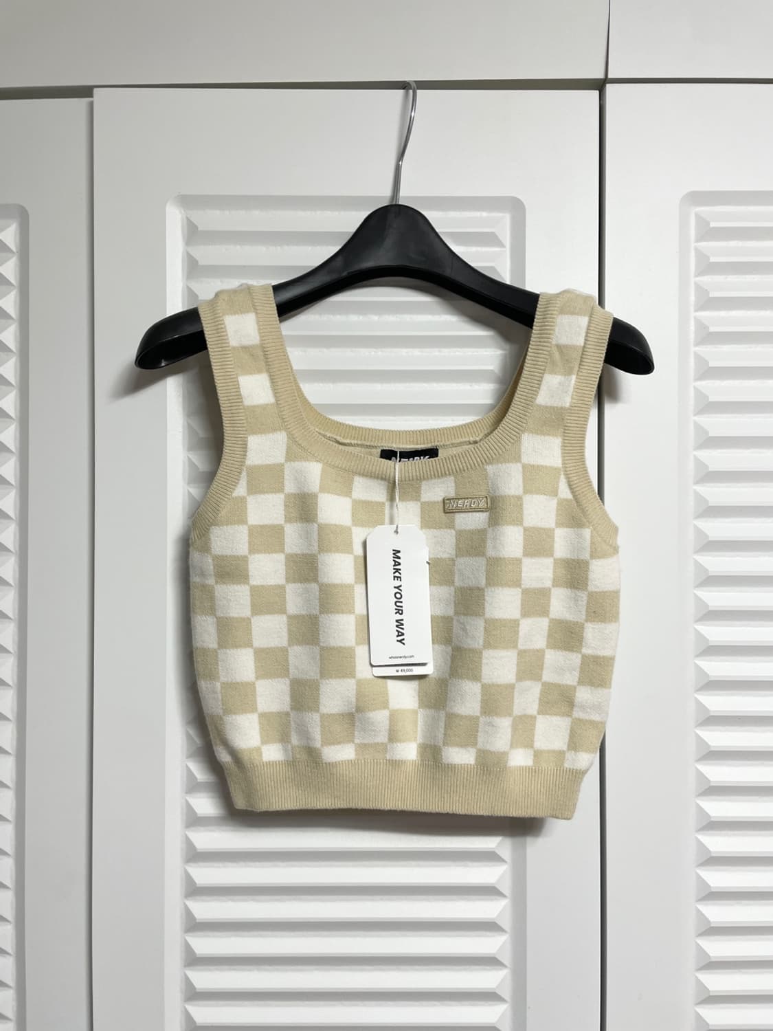 널디 니트 크롭탑 새상품 상품이미지1