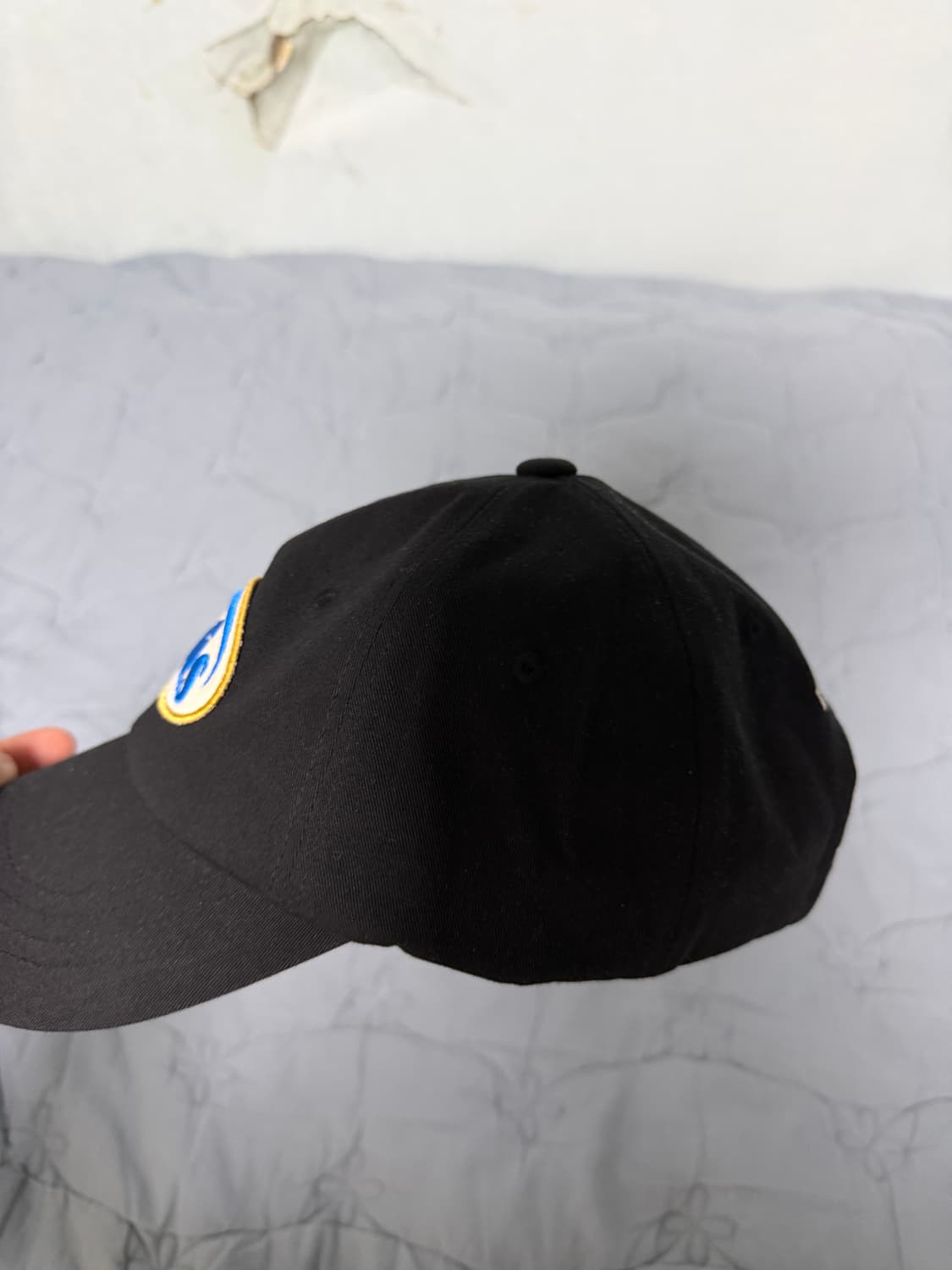 Emis 와펜 블랙 볼캡 실착1회 새상품급 판매 상품이미지2