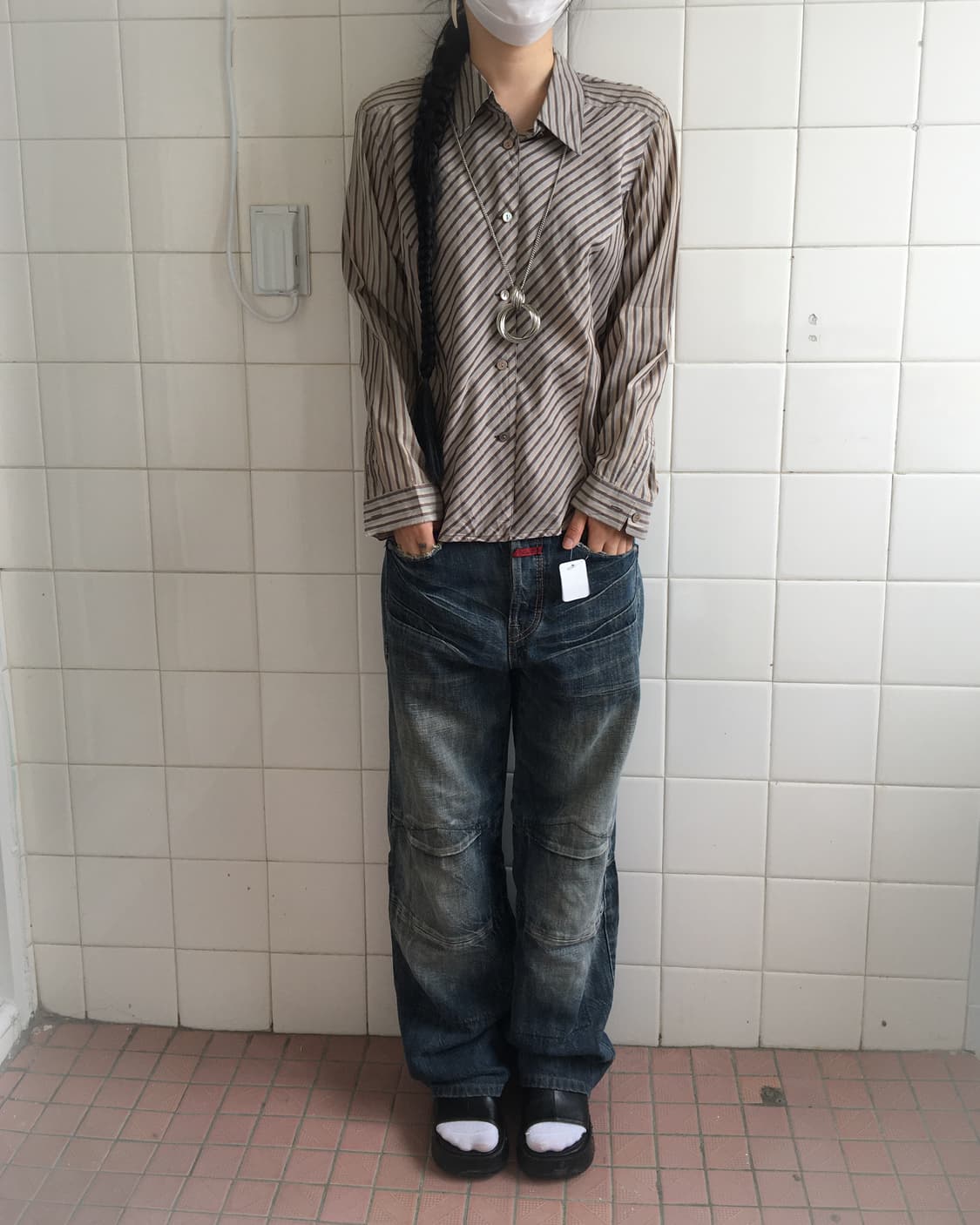 Stripe pattern shirt 상품이미지1