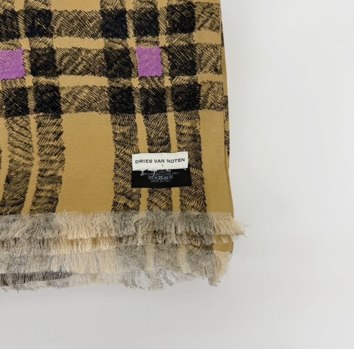 드리스 반 노튼 패턴 머플러 상품이미지6